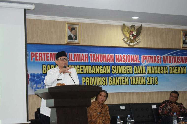 Buka Acara PITNAS Widyaiswara , Gubernur Minta Peserta Ikut Bangun Citra Positif Banten